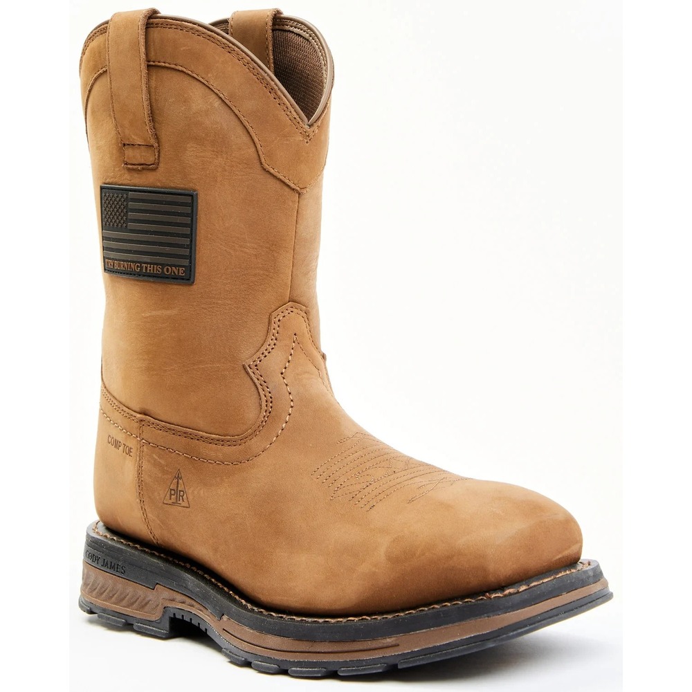 Cody James® (Men's 11 WIDE) 10" Disruptor™ Comp-Toe Western Work Boots - $200